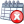 Calendar with a red cross